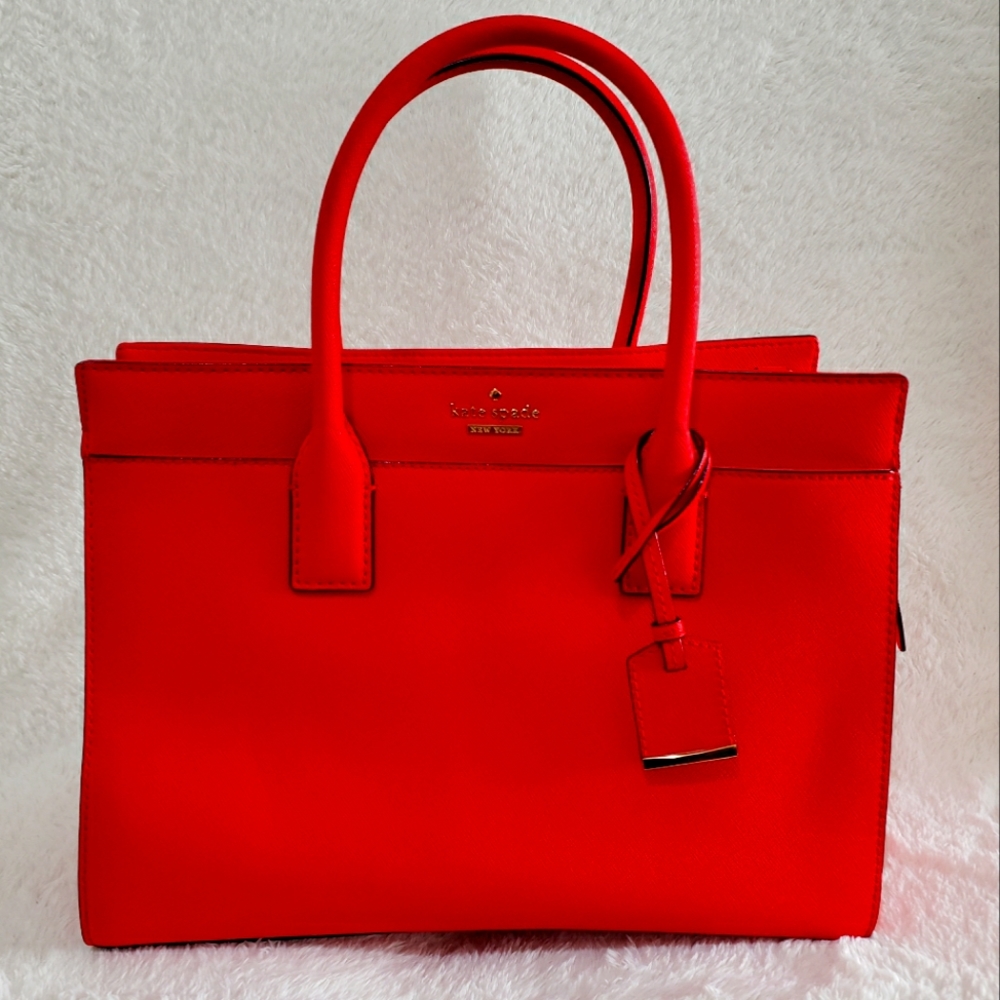Kate Spade New York Cameron Street Satchel in Rooster Red